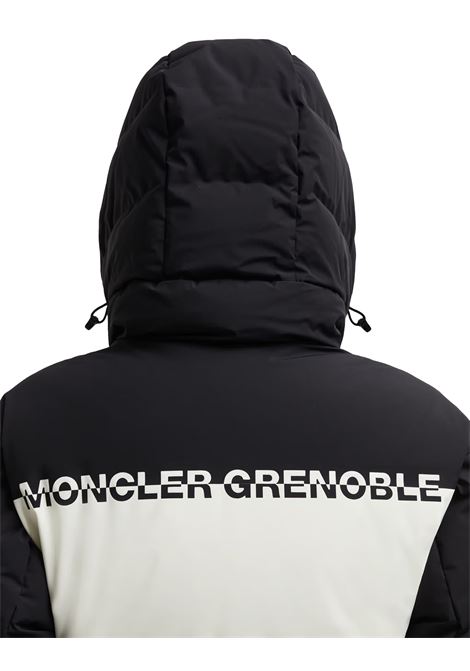 MONCLER GRENOBLE Completo Da Sci Imbottito In Piuma In Nero e Bianco - MONCLER GRENOBLE Enormi sconti