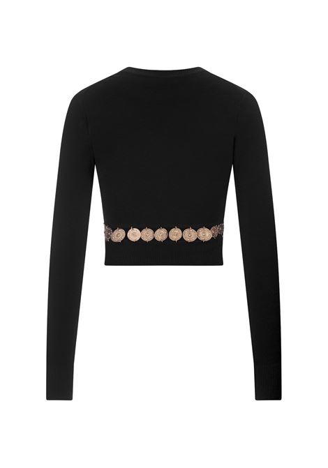 RABANNE Pullover Corto Nero Con Dettaglio Cintura - RABANNE Nuovo