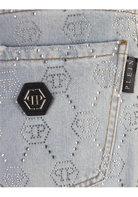 PHILIPP PLEIN Jeans Mom Fit Strass Monogram - PHILIPP PLEIN Promozione Limitata
