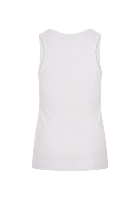GIVENCHY Top Bianco Con Placca Logo - GIVENCHY Vendita Economica