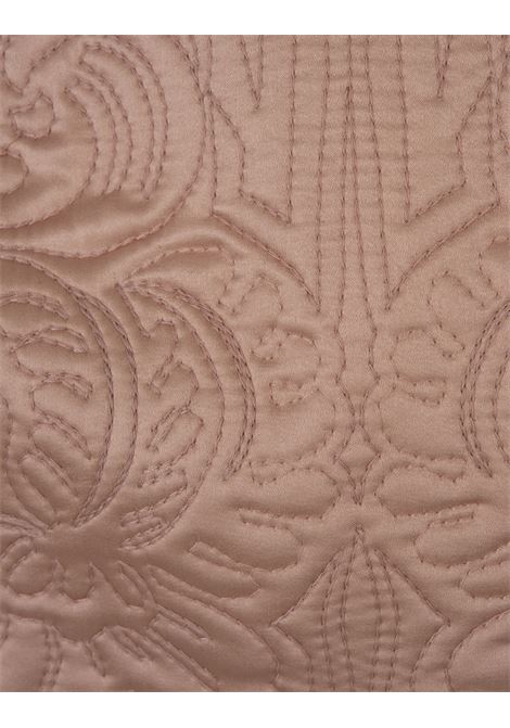 ERMANNO SCERVINO Minigonna In Satin Di Seta Rosa Con Ricami - ERMANNO SCERVINO Offerta speciale