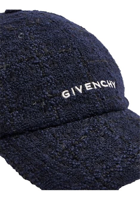GIVENCHY Cappello Da Baseball Givenchy In Tweed Blu Scuro - GIVENCHY Vendite stagionali