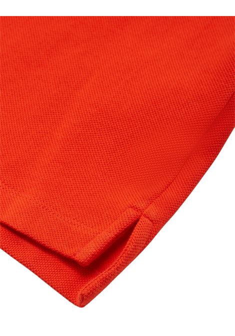 FENDI KIDS Polo In Piquet Di Cotone Rosso Gesso Con Bollo Bianco - FENDI KIDS Nuovi prodotti