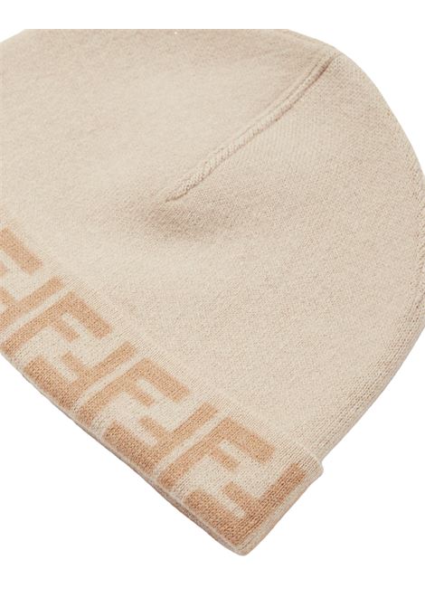 FENDI KIDS Cappello Reversibile Beige Con Logo FF - FENDI KIDS Rilascio limitato