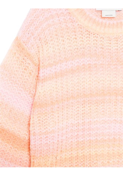 STELLA MCCARTNEY KIDS Pullover in Maglia Rosa Pesca a Righe Arcobaleno - STELLA MCCARTNEY KIDS Fino al 65% di sconto