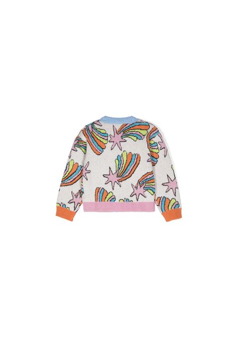 STELLA MCCARTNEY KIDS Cardigan in Maglia con Stelle Cadenti - STELLA MCCARTNEY KIDS Offerta speciale della fabbrica