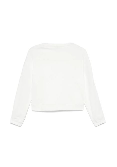 STELLA MCCARTNEY KIDS Felpa Bianca Con Grafica Logo Sulla Manica - STELLA MCCARTNEY KIDS Black Friday Prezzi