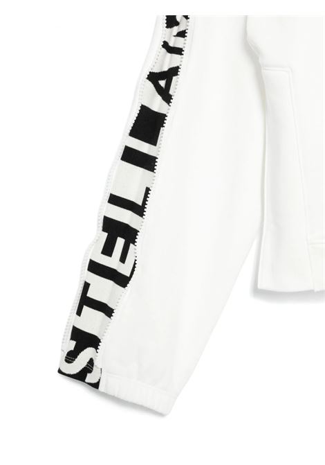 STELLA MCCARTNEY KIDS Felpa Bianca Con Grafica Logo Sulla Manica - STELLA MCCARTNEY KIDS Black Friday Prezzi