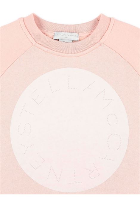 STELLA MCCARTNEY KIDS Felpa Rosa Con Disco Logo - STELLA MCCARTNEY KIDS Duty-free