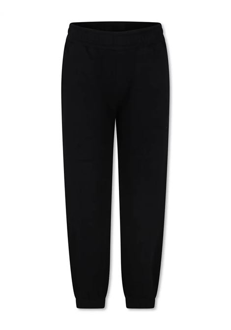 STELLA MCCARTNEY KIDS Joggers Neri Con Logo Grafico Bianco - STELLA MCCARTNEY KIDS 50% di sconto per tempo limitato