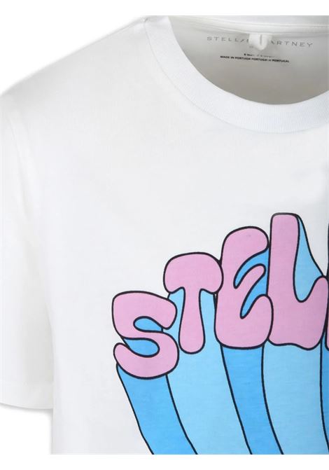 STELLA MCCARTNEY KIDS T-Shirt Bianca Con Grafica Stella - STELLA MCCARTNEY KIDS Nuovo
