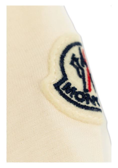 MONCLER ENFANT T-Shirt Bianca Con Logo Di Cristalli - MONCLER ENFANT Promozione Limitata