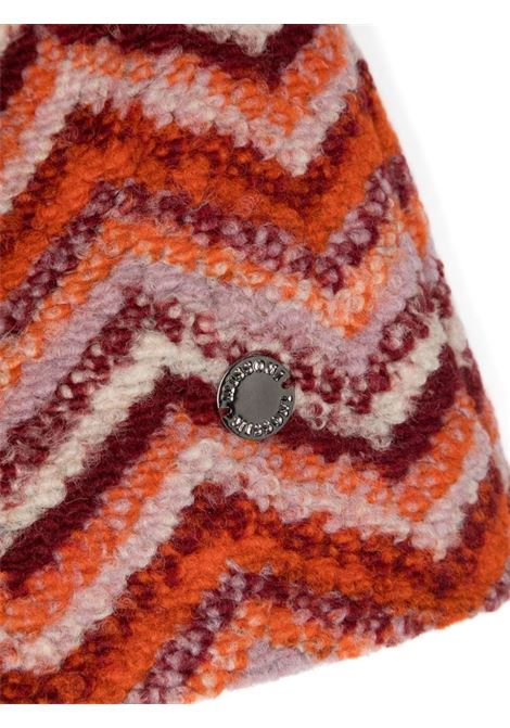 MISSONI KIDS Shorts Misto Lana Con Motivo Zigzag Rosso e Arancione - MISSONI KIDS Sottocosto