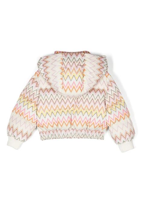 MISSONI KIDS Piumio Bianco Con Motivo Zigzag Multicolore - MISSONI KIDS Novità