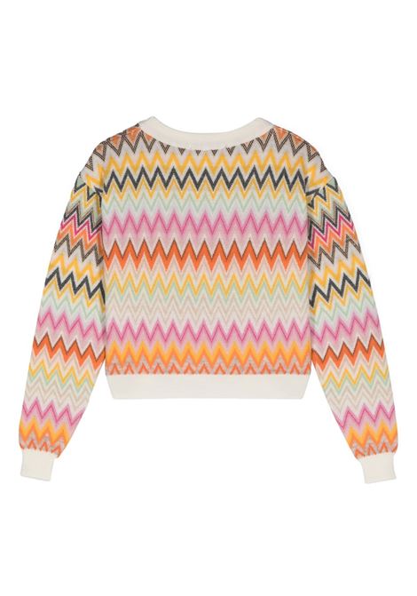 MISSONI KIDS Maglione In Lana Con Motivo Zigzag Multicolore - MISSONI KIDS Presa