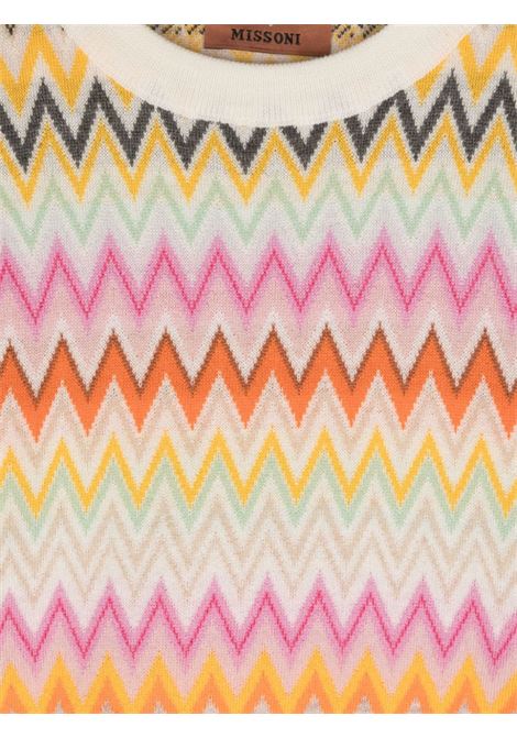 MISSONI KIDS Maglione In Lana Con Motivo Zigzag Multicolore - MISSONI KIDS Presa