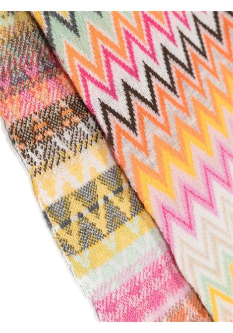 MISSONI KIDS Sciarpa Con Motivo Zigzag Multiocolore - MISSONI KIDS Offerta