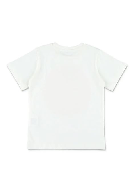 STELLA MCCARTNEY KIDS T-Shirt Bianca Con Logo Circolare Rosa - STELLA MCCARTNEY KIDS In Saldo