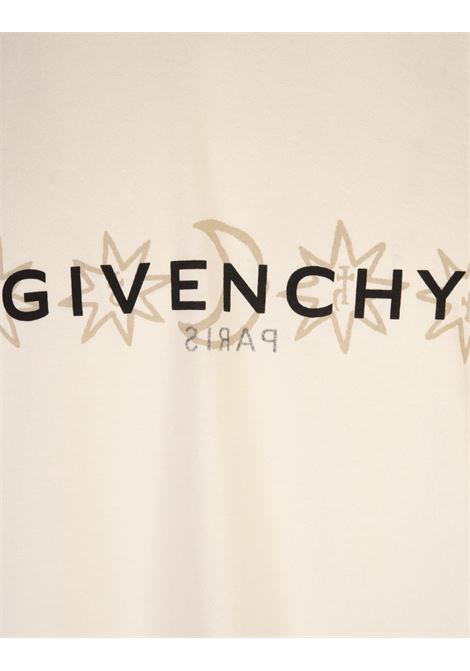 GIVENCHY T-Shirt GIVENCHY Reverse Avorio Con Stampa Tarocchi - GIVENCHY Negozio online di fabbrica