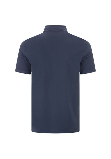 FEDELI Polo In Leggero Piquet Di Cotone Blu Scuro - FEDELI Prezzo di fabbrica