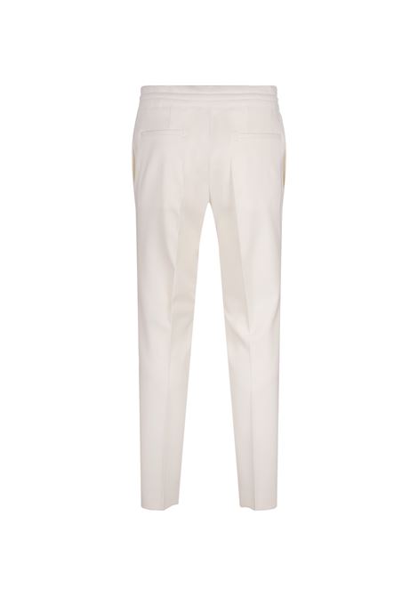 BOSS Pantaloni Affusolati In Lana Stretch Bianca - BOSS Flash Sale