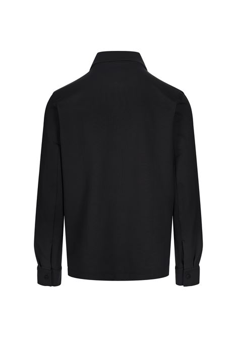 BOSS Sovracamicia Nera Con Zip - BOSS Fornitura limitata