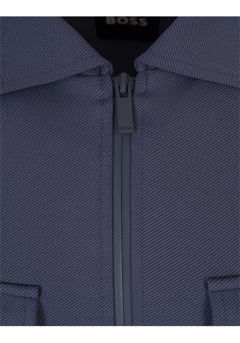 BOSS Sovracamicia Blu Con Zip - BOSS Shopping online