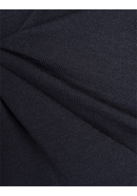 KITON Pullover Scollo a V In Seta e Cashmere Blu - KITON Offerta per la Festa della Mamma