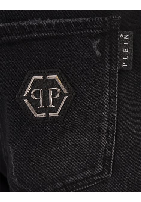 PHILIPP PLEIN Jeans Super Straight Cut Neri - PHILIPP PLEIN Grandi sconti