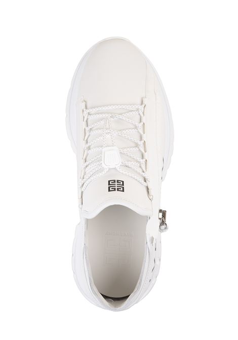 GIVENCHY Sneakers Da Running Spectre In Pelle Bianca Con Zip - GIVENCHY Offerte speciali