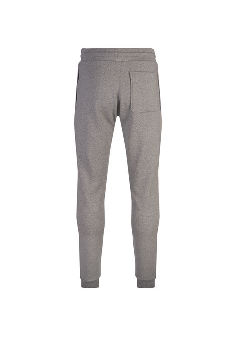 MONCLER Joggers Grigi Con Patch Logo a Contrasto - MONCLER Super Saving Price