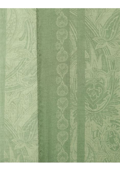 ETRO Sciarpa In Misto Cashmere Verde Stampato - ETRO Fino al 55% di sconto