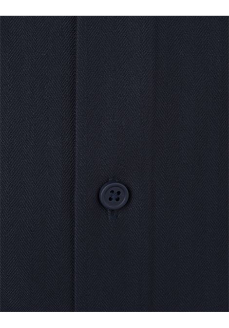 BOSS Camicia Slim Fit Blu In Materiale Elasticizzato Ad Alte Prestazioni a Spina Di Pesce - BOSS Black Friday Prezzi