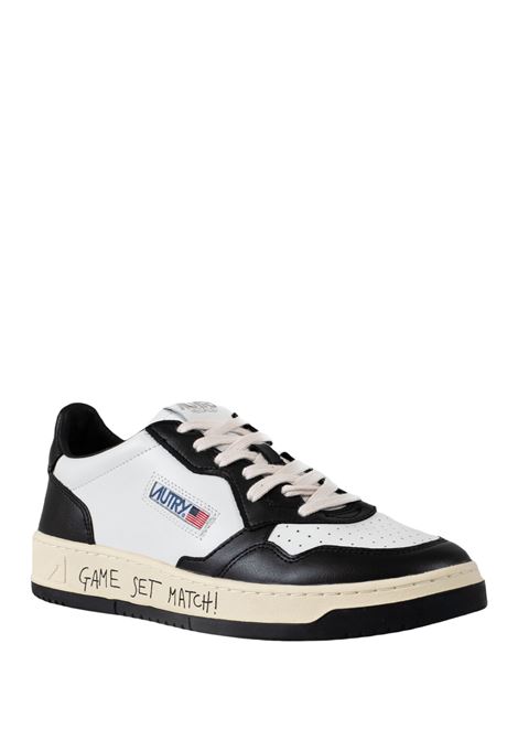 AUTRY Sneakers Medalist Low In Pelle Bianca e Nera - AUTRY Soddisfazione Garantita