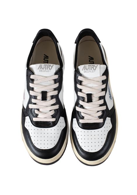 AUTRY Sneakers Medalist Low In Pelle Bianca e Nera - AUTRY Soddisfazione Garantita