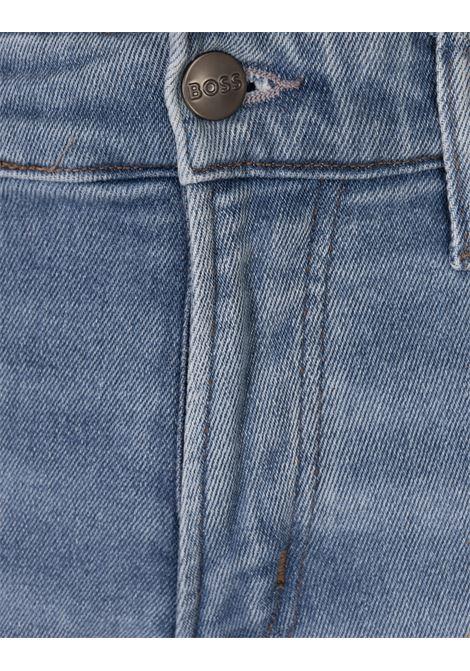 BOSS Jeans Slim Fit In Denim Comfort-Stretch Fresh-Blue - BOSS Affare Del Giorno