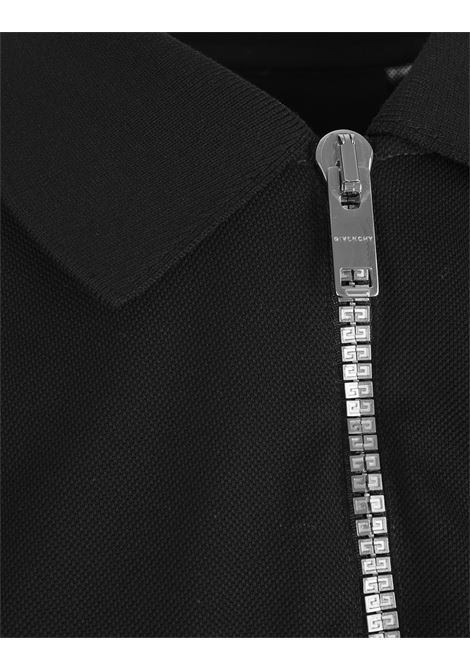 GIVENCHY Polo GIVENCHY Archetype Nera Con Zip - GIVENCHY Sottocosto