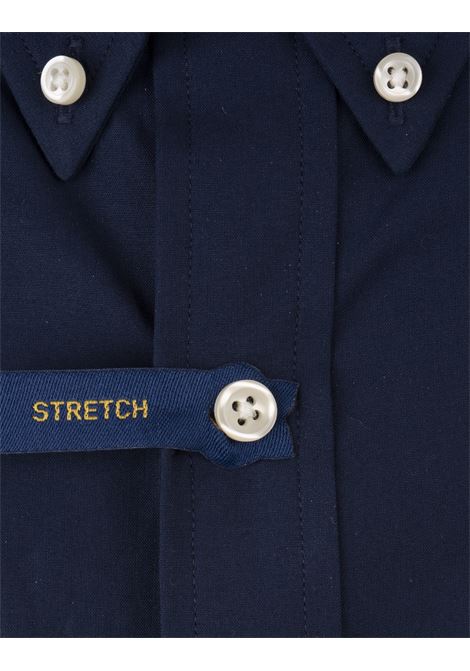 RALPH LAUREN Camicia Slim Fit In Cotone Stretch Blu - RALPH LAUREN In Vendita