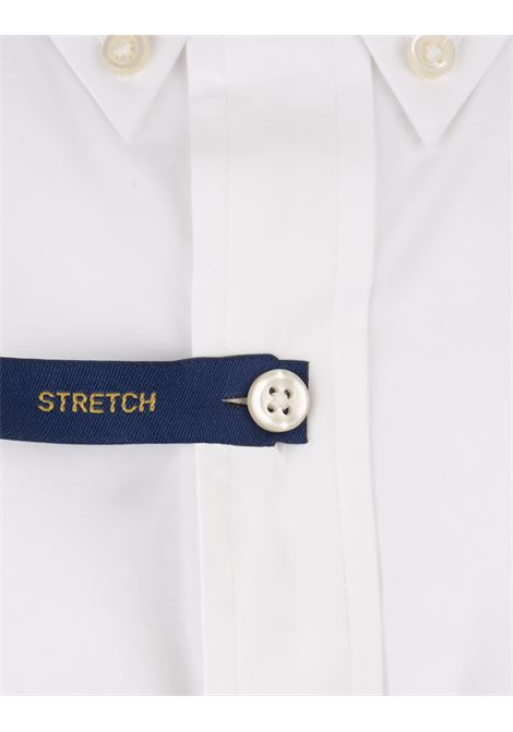 RALPH LAUREN Camicia Slim Fit In Cotone Stretch Bianco - RALPH LAUREN Saldi