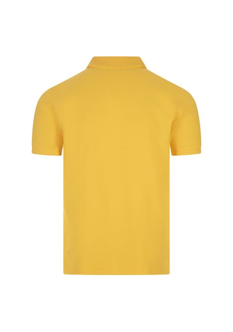 RALPH LAUREN Polo in Piquet Slim-Fit Giallo Oasi e Blu - RALPH LAUREN Vendita Economica