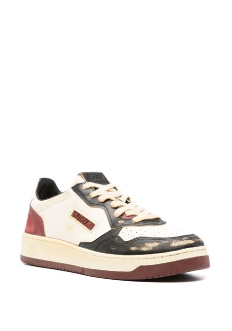 AUTRY Sneakers Medalist Low Super Vintage In Pelle Bianca Rossa e Nera - AUTRY I Più Venduti