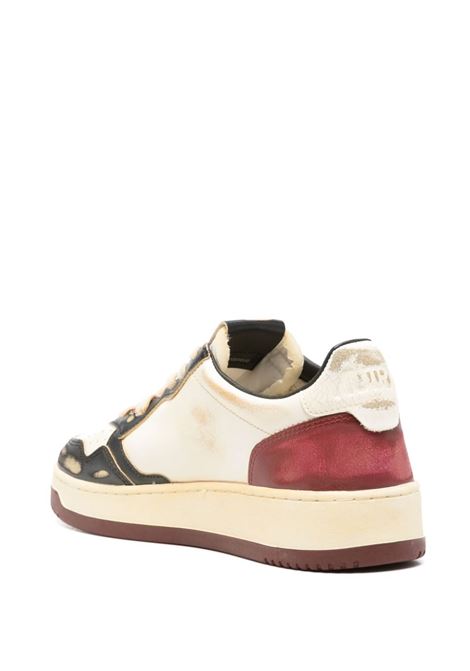 AUTRY Sneakers Medalist Low Super Vintage In Pelle Bianca Rossa e Nera - AUTRY I Più Venduti
