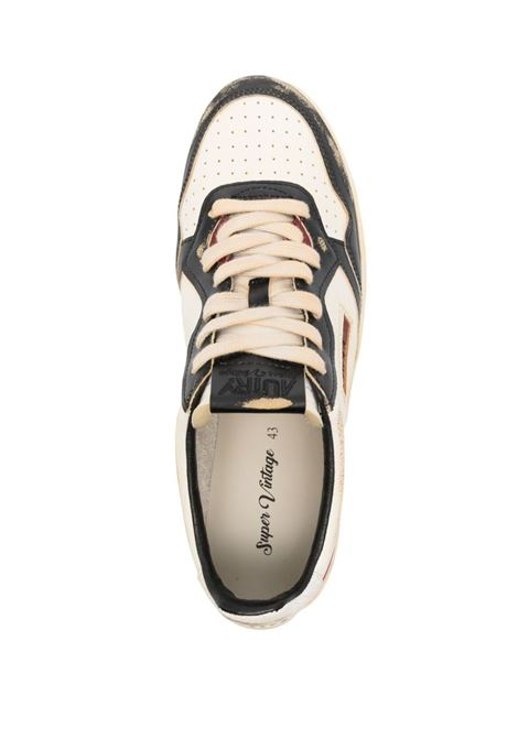 AUTRY Sneakers Medalist Low Super Vintage In Pelle Bianca Rossa e Nera - AUTRY I Più Venduti