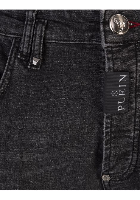 PHILIPP PLEIN Jeans Skinny In Denim Grey Splash - PHILIPP PLEIN Vendite Flash