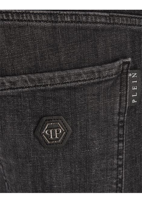 PHILIPP PLEIN Jeans Skinny In Denim Grey Splash - PHILIPP PLEIN Vendite Flash