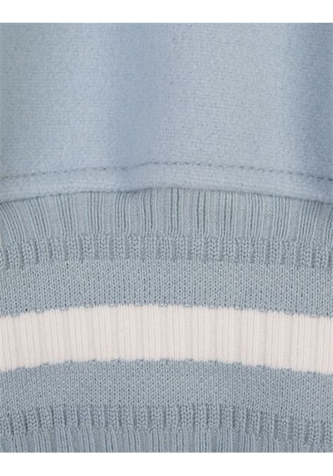 GIVENCHY Bomber GIVENCHY Bianco e Azzurro In Lana e Pelle - GIVENCHY Negozio