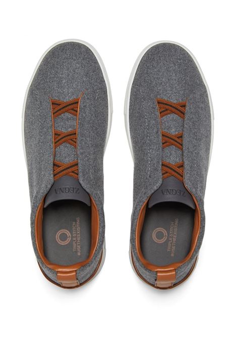 ZEGNA Sneakers #UseTheExisting Triple Stitch Grigie - ZEGNA Negozio online di fabbrica
