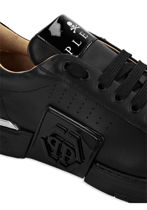 PHILIPP PLEIN Low-Top Leather Sneakers Phantom Kick$ Nere - PHILIPP PLEIN Offerta speciale