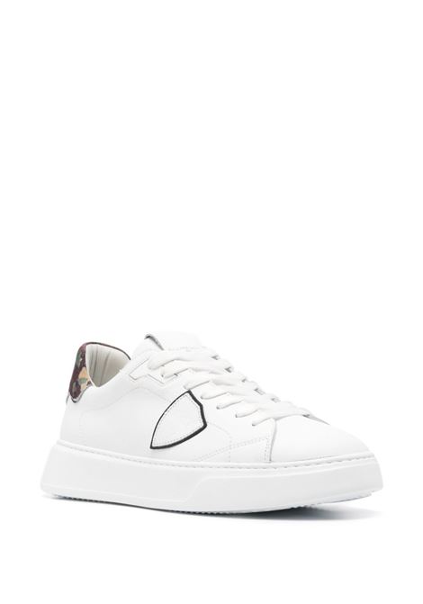PHILIPPE MODEL Sneakers Basse Temple - Bianco e Camouflage - PHILIPPE MODEL Grande vendita