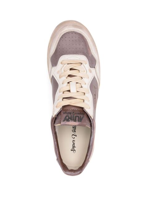 AUTRY Sneakers Medalist Low Super Vintage In Pelle Mud e Bianca - AUTRY Offerta per la Festa della Mamma